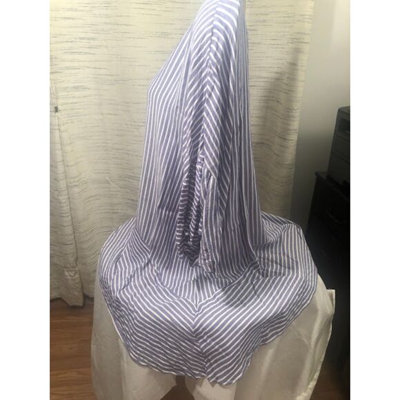 a.n.a. Short sleeve blue and white strip top in size XL - Picture 6 of 9
